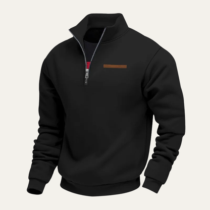 Men's Thermal Half Zip Fleece Pullover Sweater