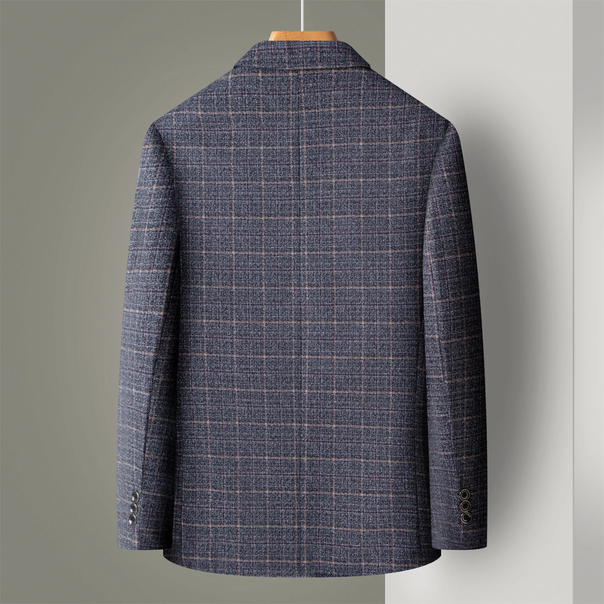 Classic Plaid Blazer For Men