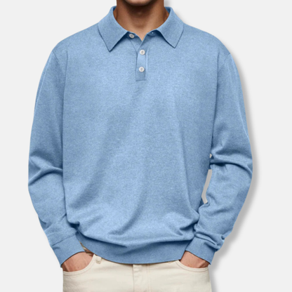 Casual Long Sleeve Polo Shirt