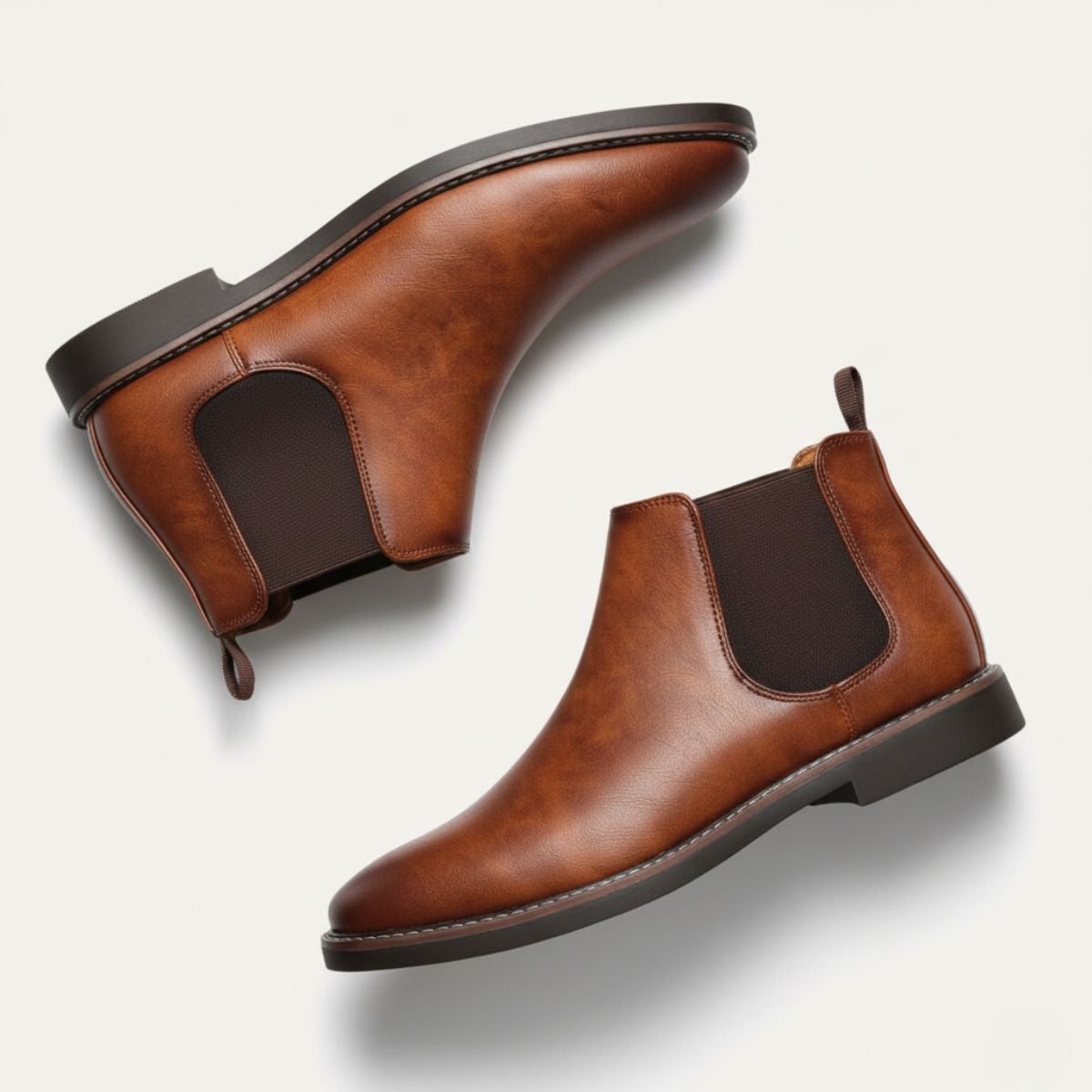 Tough Leather Men's Ankle Chelsea Boots