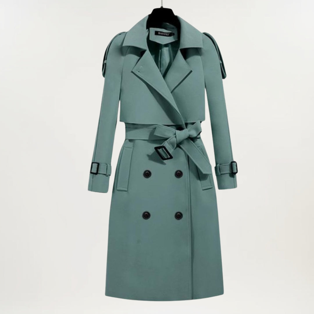 Classic Double Breasted Rain Coat - Olytrend