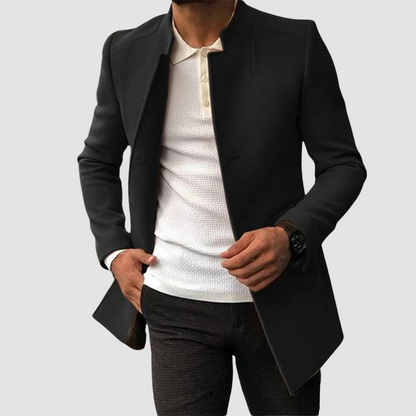 Traditional Warm Men's Winter Overcoat