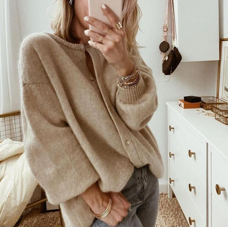Soft Women's Oversized Long Sleeve Cardigan Sweater