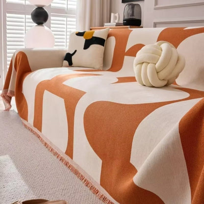 Stylish Patterned Couch Slipcover
