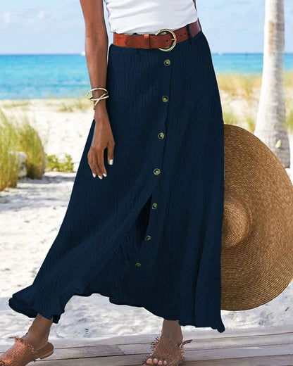 Elegant Black Maxi Skirt for Women Everyday Wear