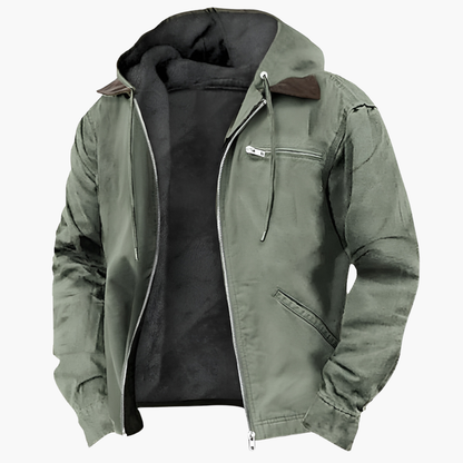 Waterproof Mens Zip Up Hooded Jacket
