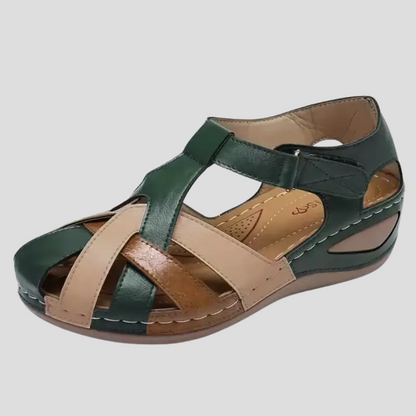 Soft Orthotic Leather Flat Sandals for Women
