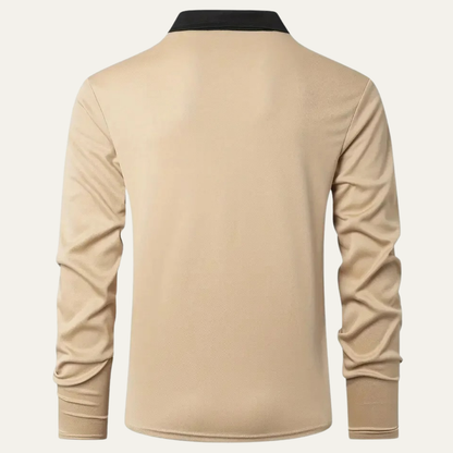 Classic Men's Slim Fit Knit Polo Sweater