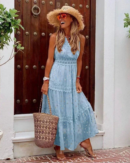 Flowy Floral Women's Maxi Dress
