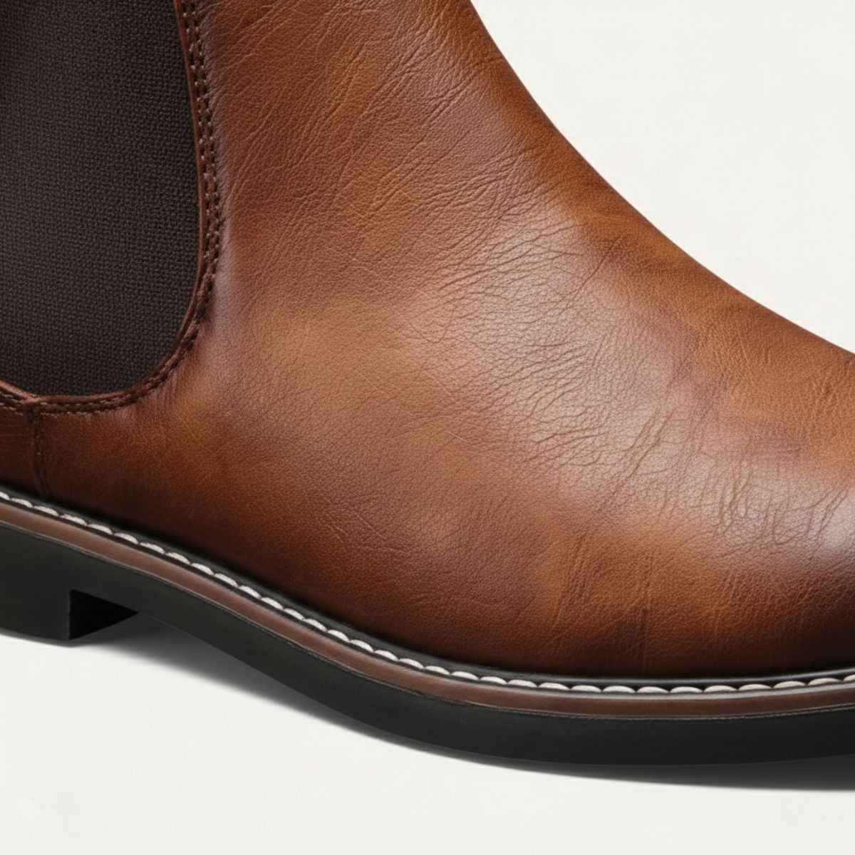 Tough Leather Men's Ankle Chelsea Boots
