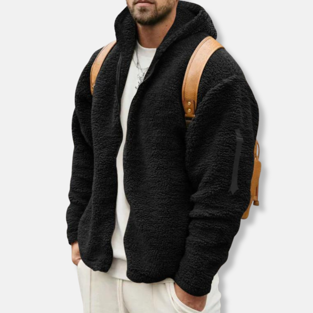 Soft Mens Fleece Hooded Jacket