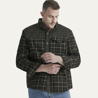 Warm Plaid Flannel Jacket for Men