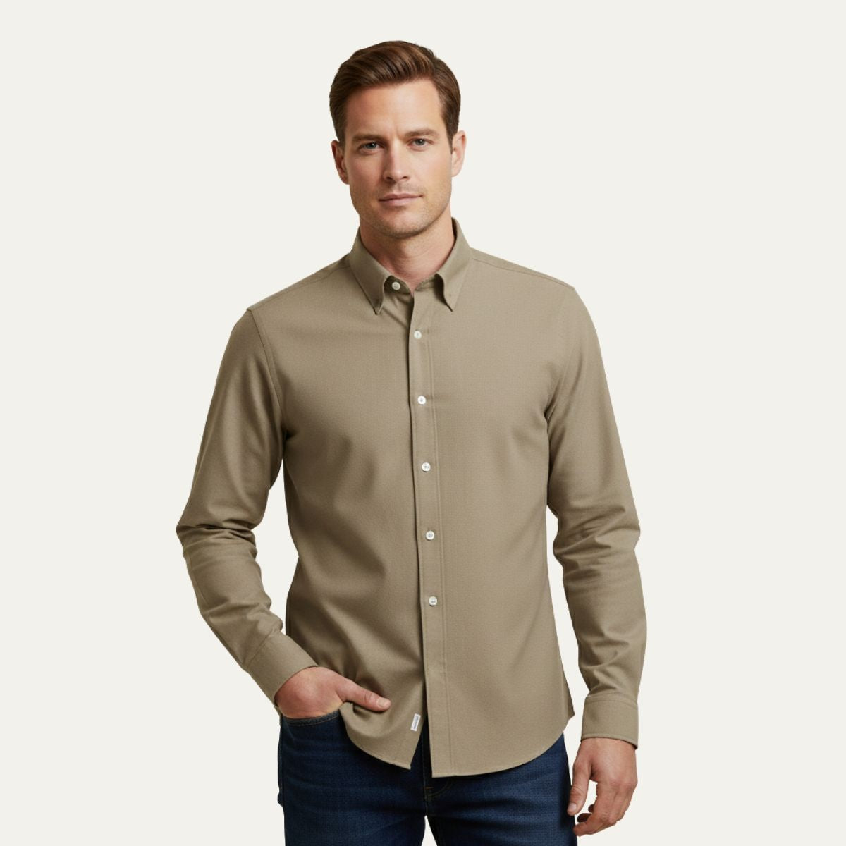 Classic Men's Dress Shirt – High Quality Cotton