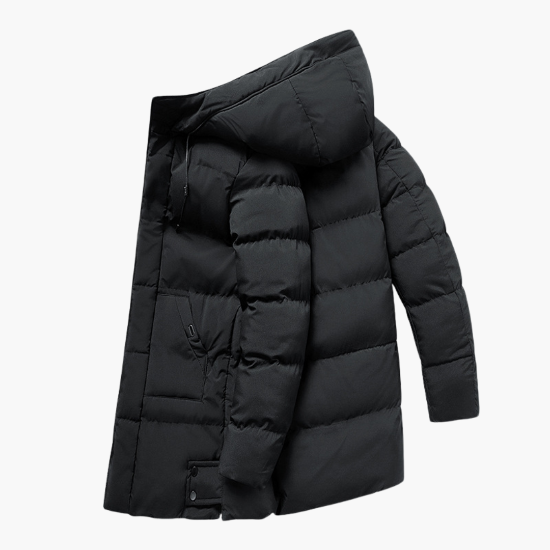 Waterproof Men's Coat with Hood and Zipper
