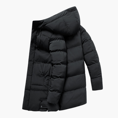 Waterproof Men's Coat with Hood and Zipper
