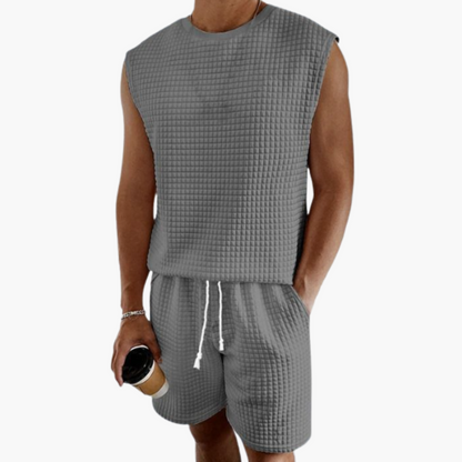 Comfortable Mens Sleepwear Set with Tank Top