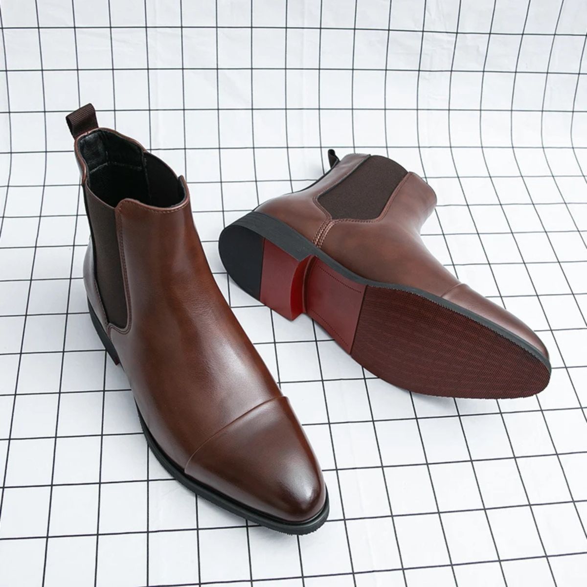 Classic Leather Mens Chelsea Ankle Boots