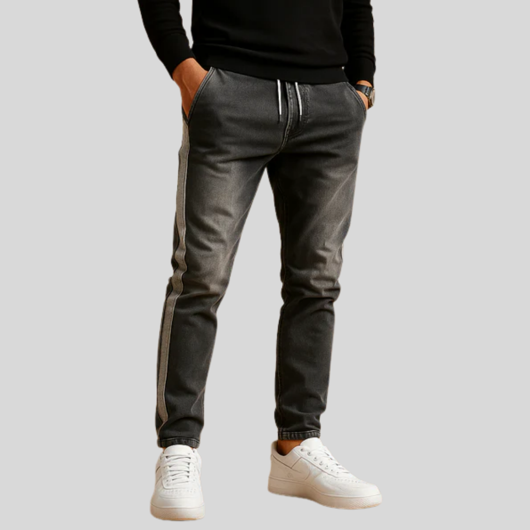 Slim Fit Mens Stretchy Blue Jeans