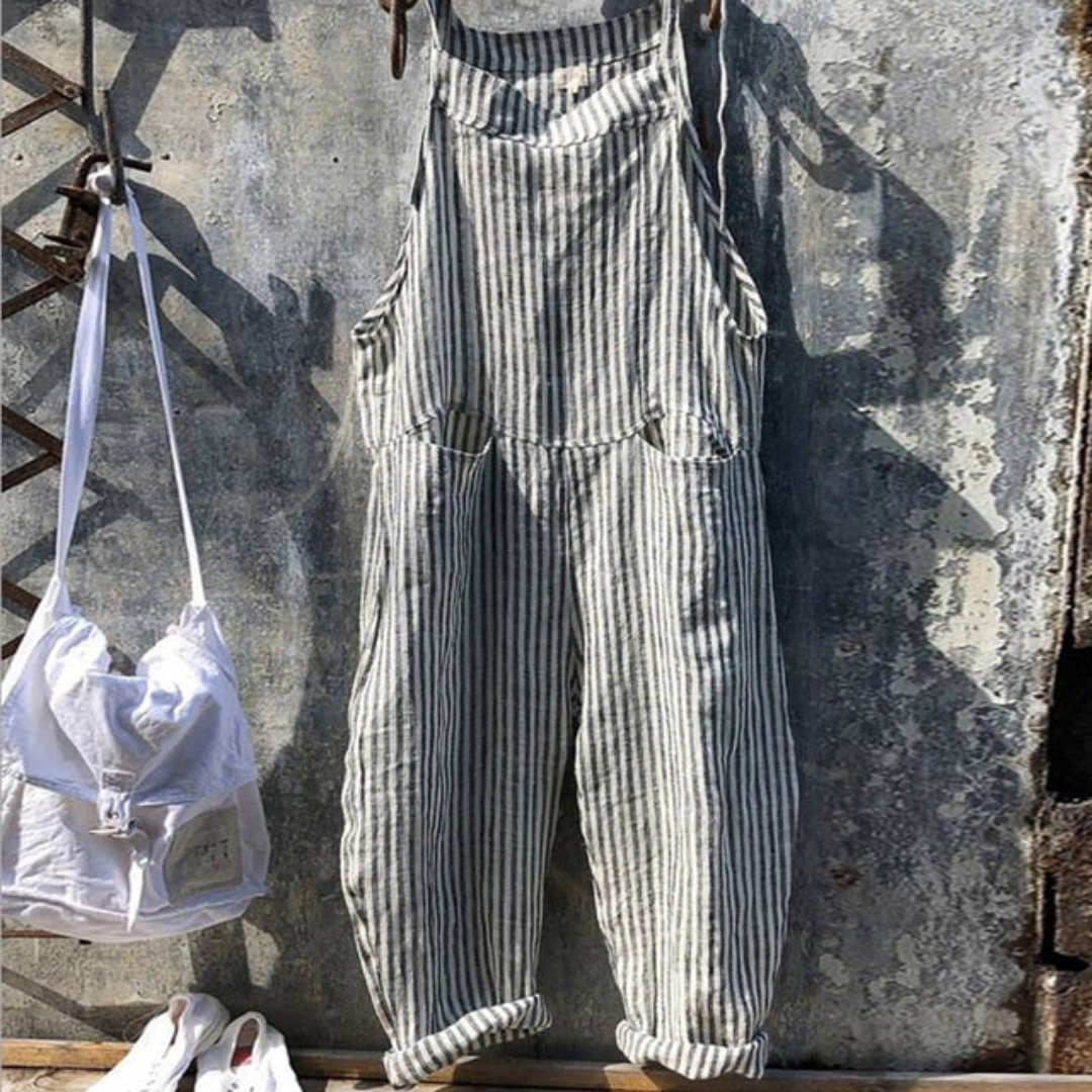 Comfortable Women's Gingham Wide Leg Jumpsuit