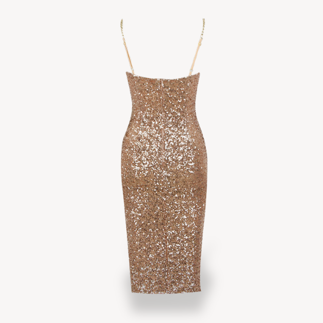 Glittering Party Midi Dress