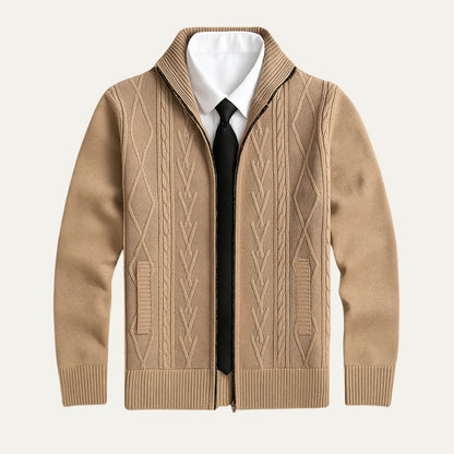 Traditional Mens Crew Neck Cardigan