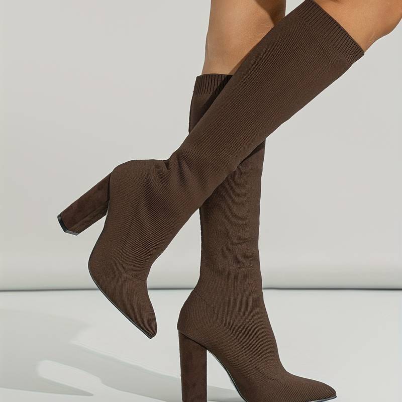 Women's Thick Cable Knit Tall Sock Boots