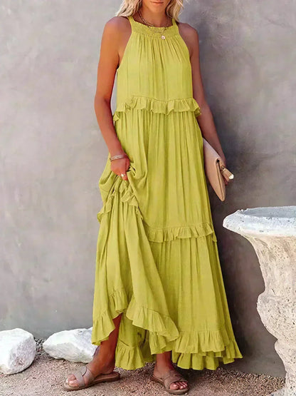 Chic Ruffle Strapless Summer Dress