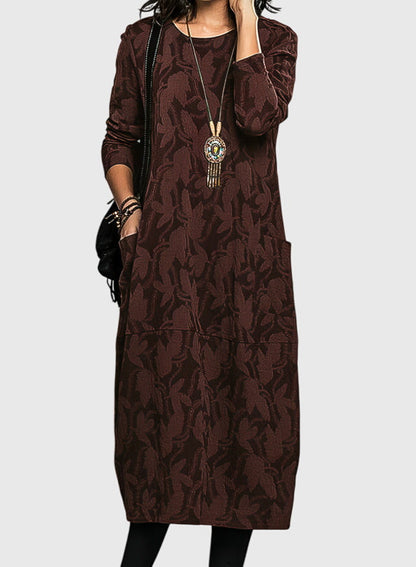 Relaxed Fit Crew Neck Summer Dress