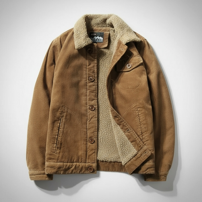 Warm Fleece Lined Corduroy Jacket