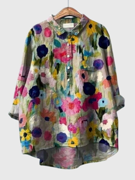 Women's Pretty Flower Pattern Top