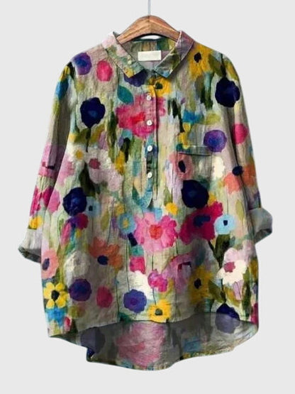 Pretty Floral Lightweight Women's Blouse