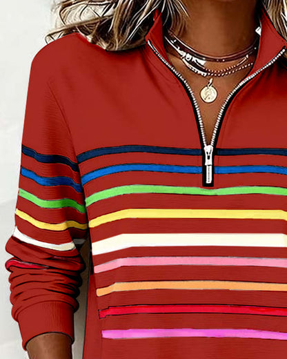 Classic Fit Women's Ribbed Sweatshirt