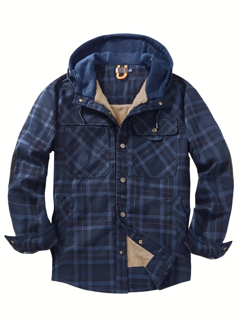 Plaid Hoodie Winter Jacket