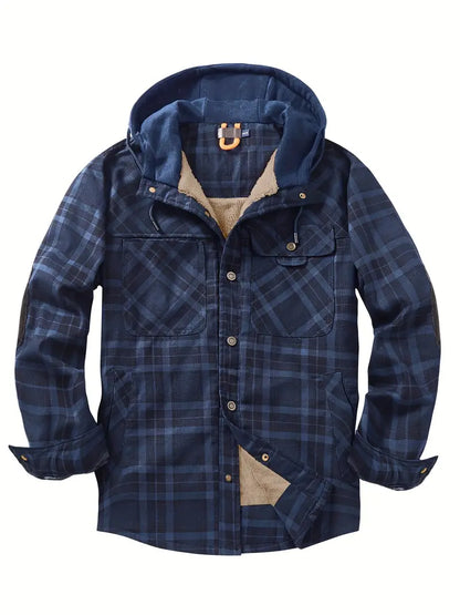 Plaid Hoodie Winter Jacket