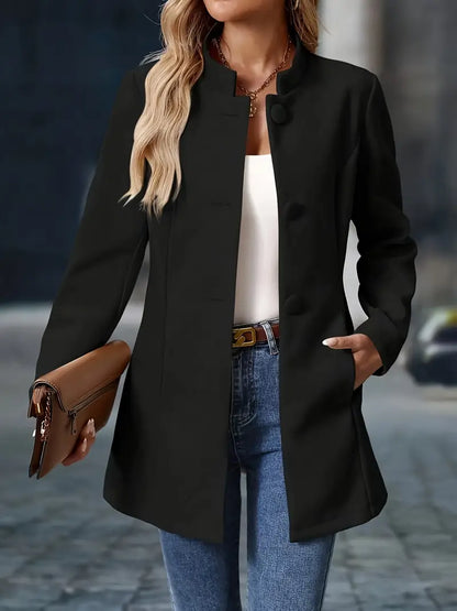 Ladies Warm Winter Parka with Fall Pattern