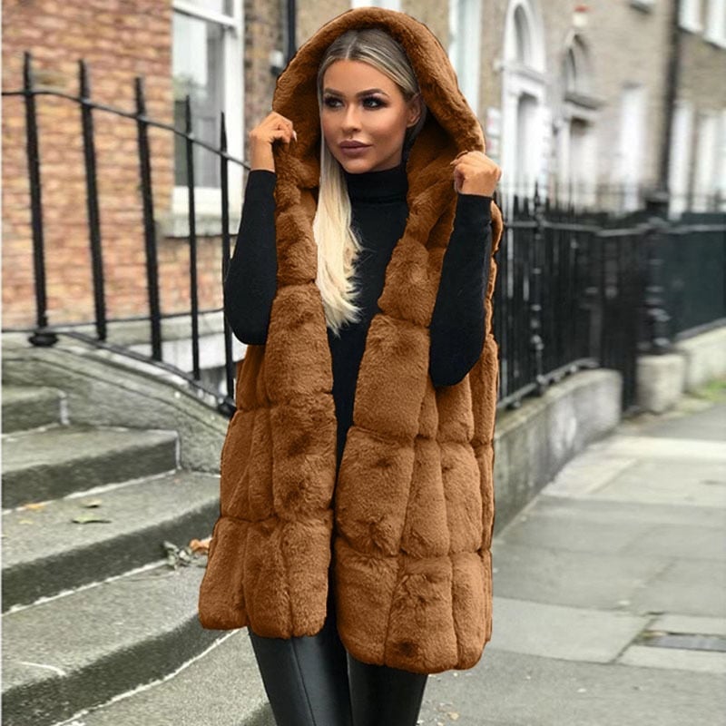 Soft Quilted Women's Hooded Vest
