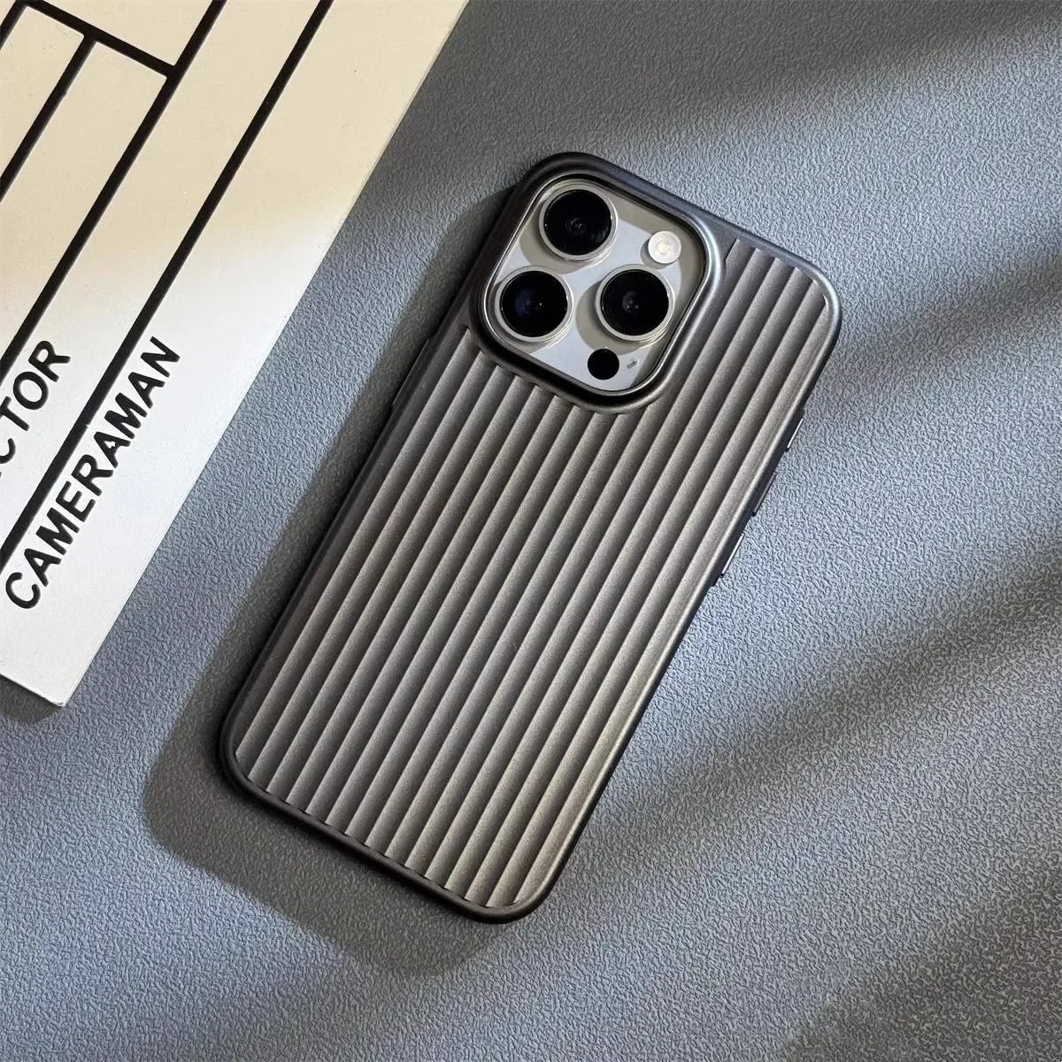 Slim Metal Phone Case With Textured Grip - Nocini