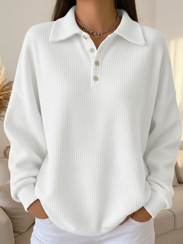 Classic Knit Polo Pullover