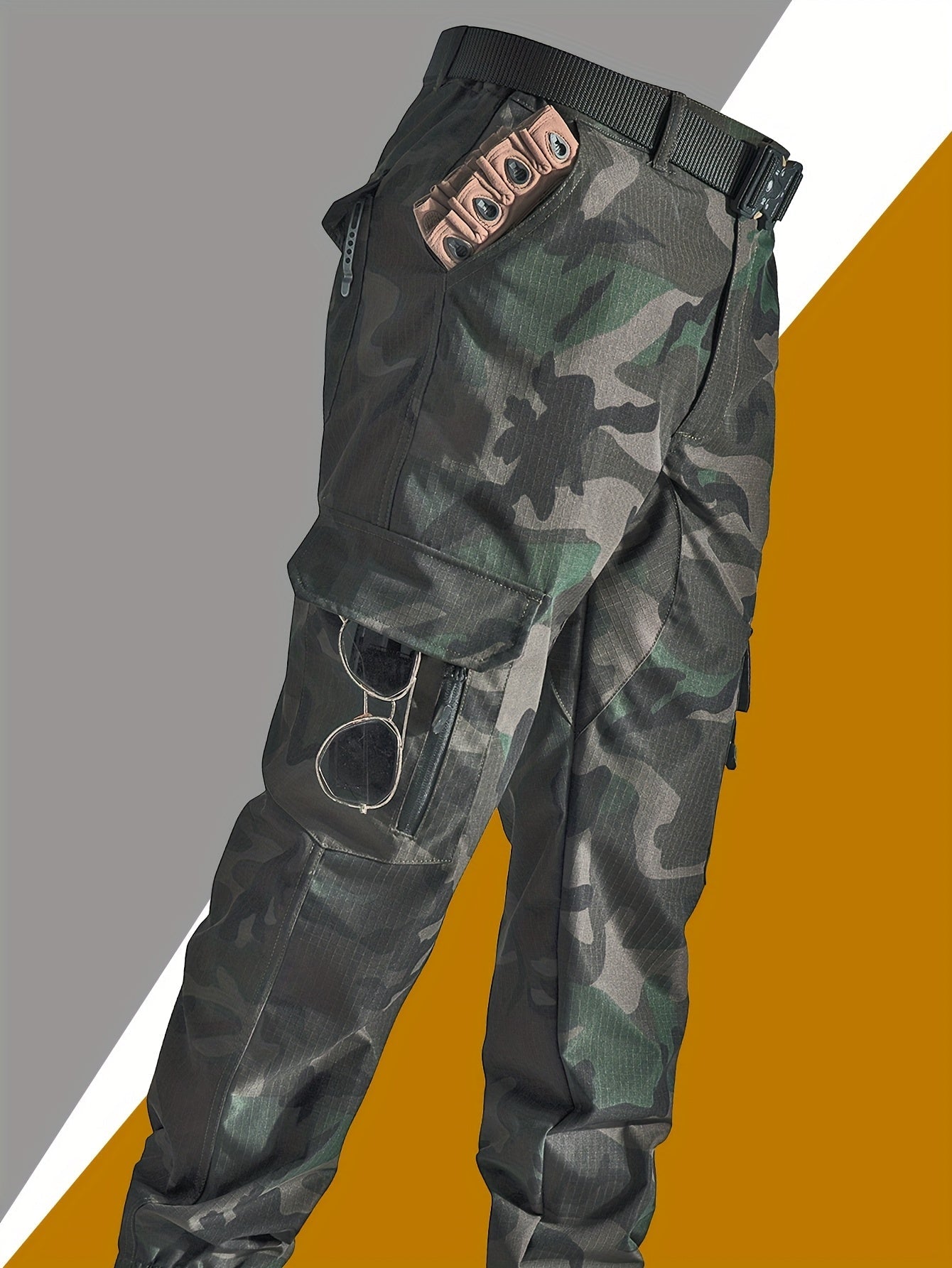 Practical Cargo Camo Work Pants