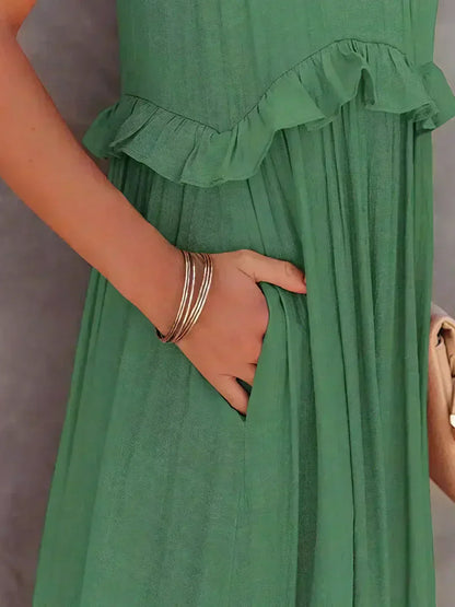 Chic Ruffle Strapless Summer Dress