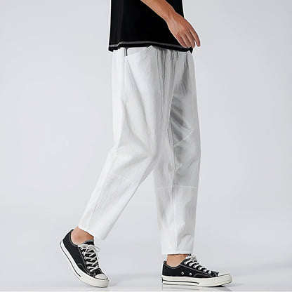 Casual Fit Short Cotton Trousers