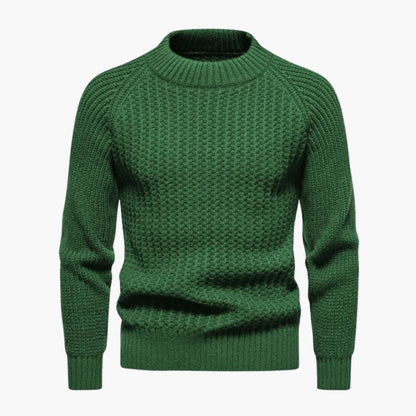 Classic Crew Neck Textured Sweater