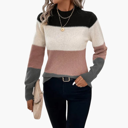 Women's Casual Color Block Sweatshirt