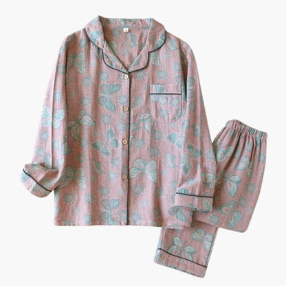 Cozy Women's Fleece Pajama Set with Cute Bear Design