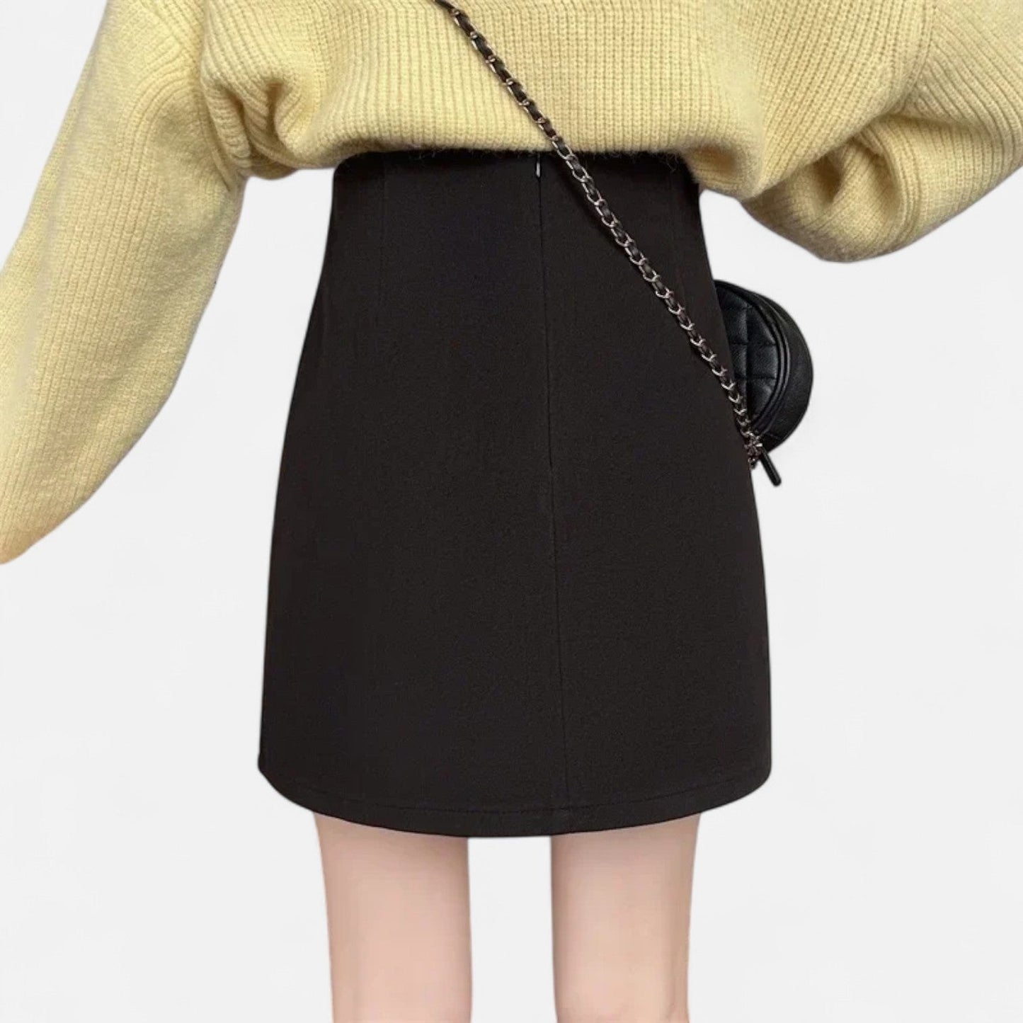Flared Waist A-Line Mini Skirt