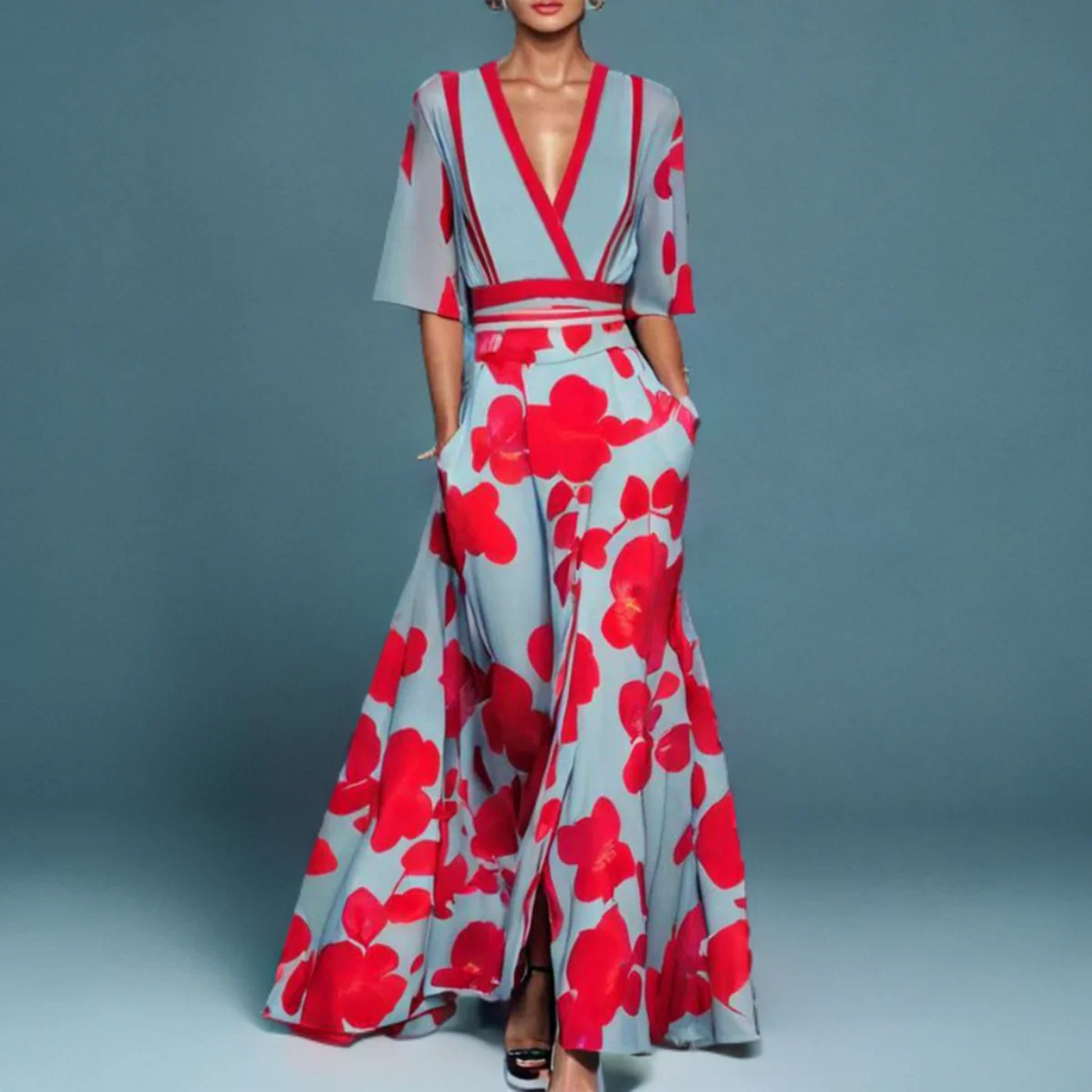 Chic Floral Maxi Dress