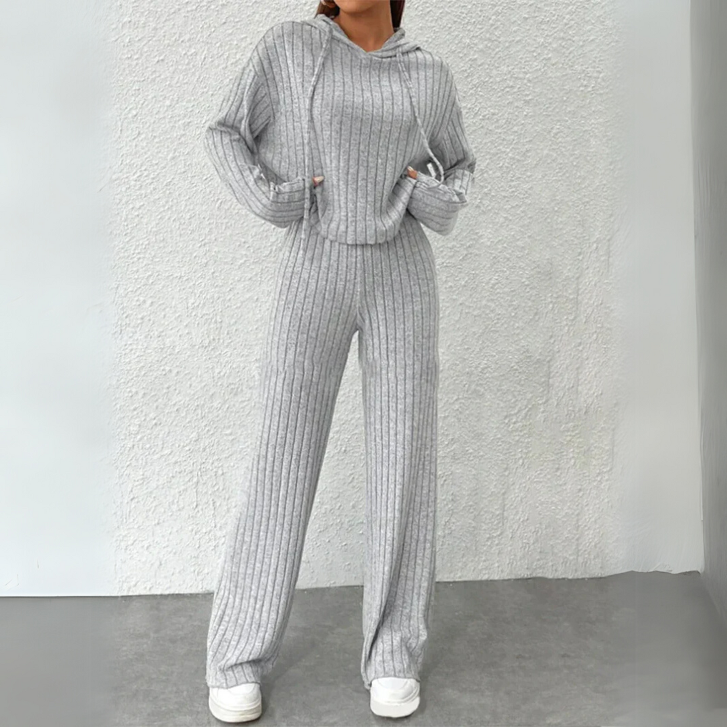 Soft Hooded Fleece Sweat Suit - Olytrend