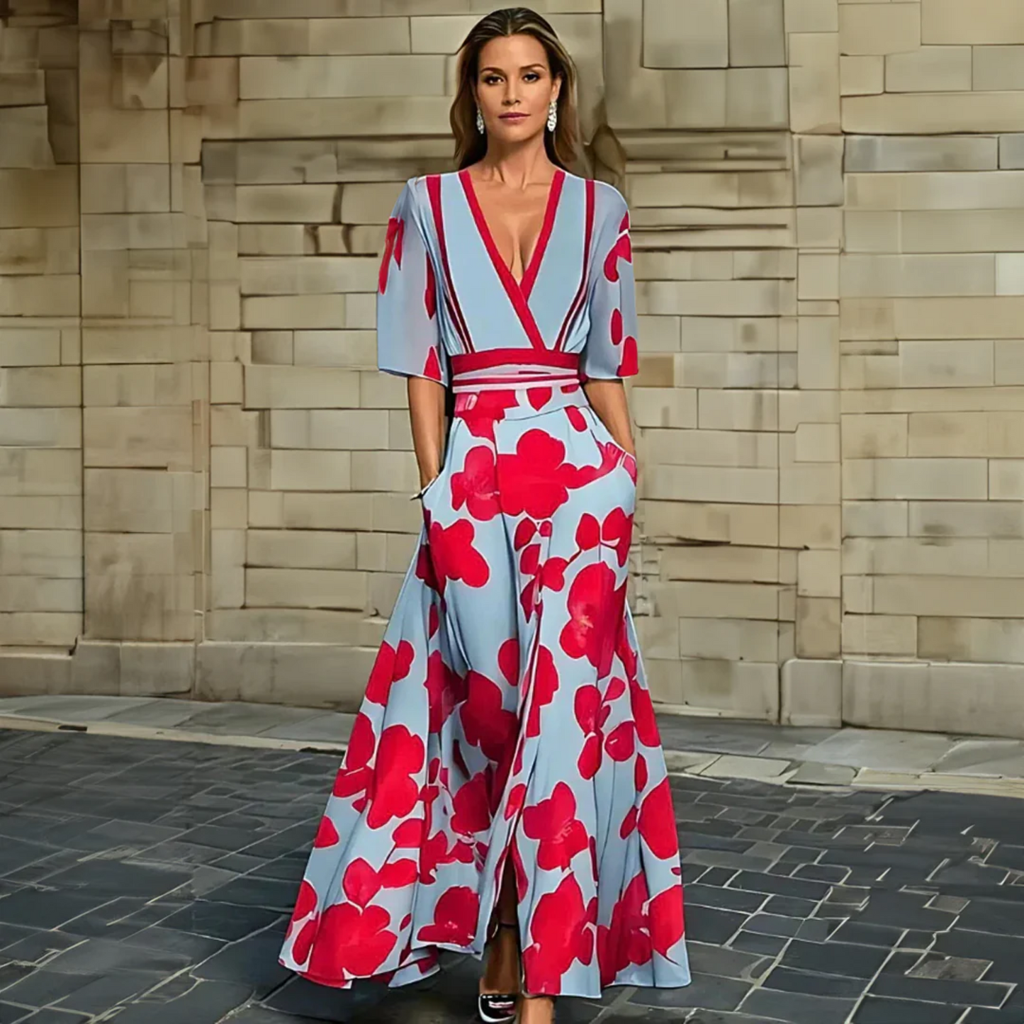 Chic Floral Maxi Dress