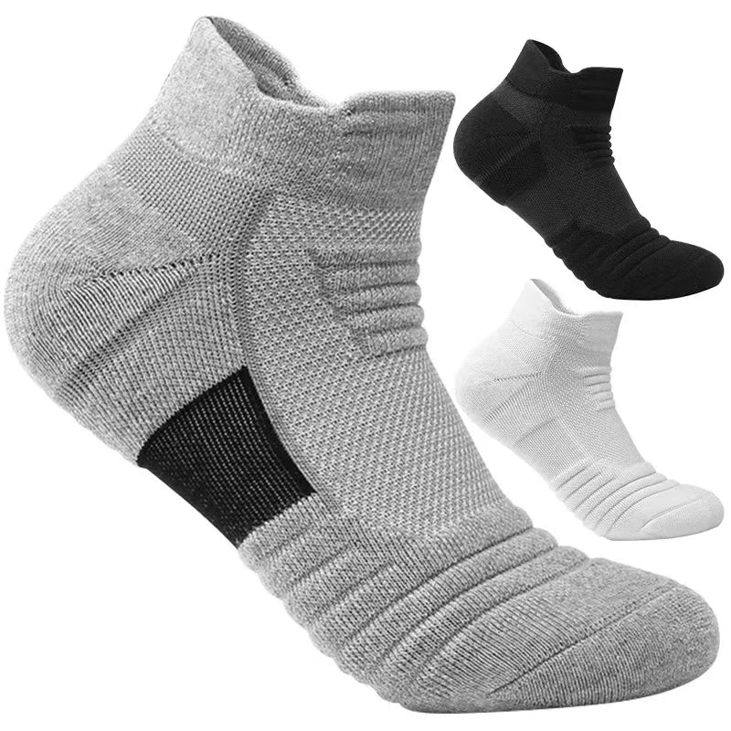 Comfortable 3 Pack Athletic Ankle Sports Socks - Pexav