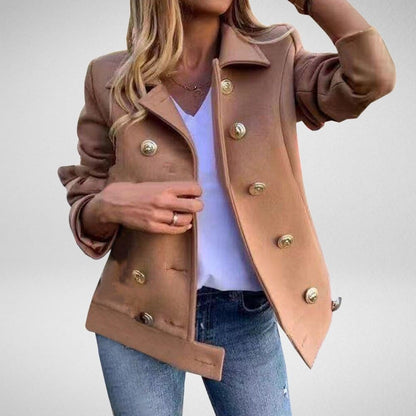 Women's Classic Fit Blazer with Double Buttons